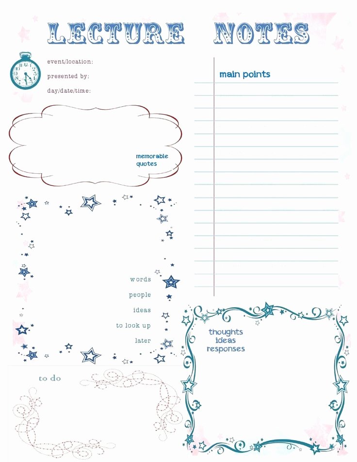 College Note Taking Template Inspirational 12 Best Cornell Notes Images On Pinterest