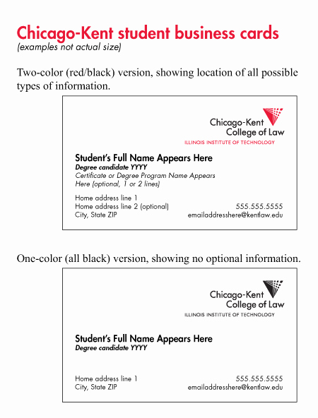 College Student Business Card Template Awesome Business Cards Chicago Fragmatfo