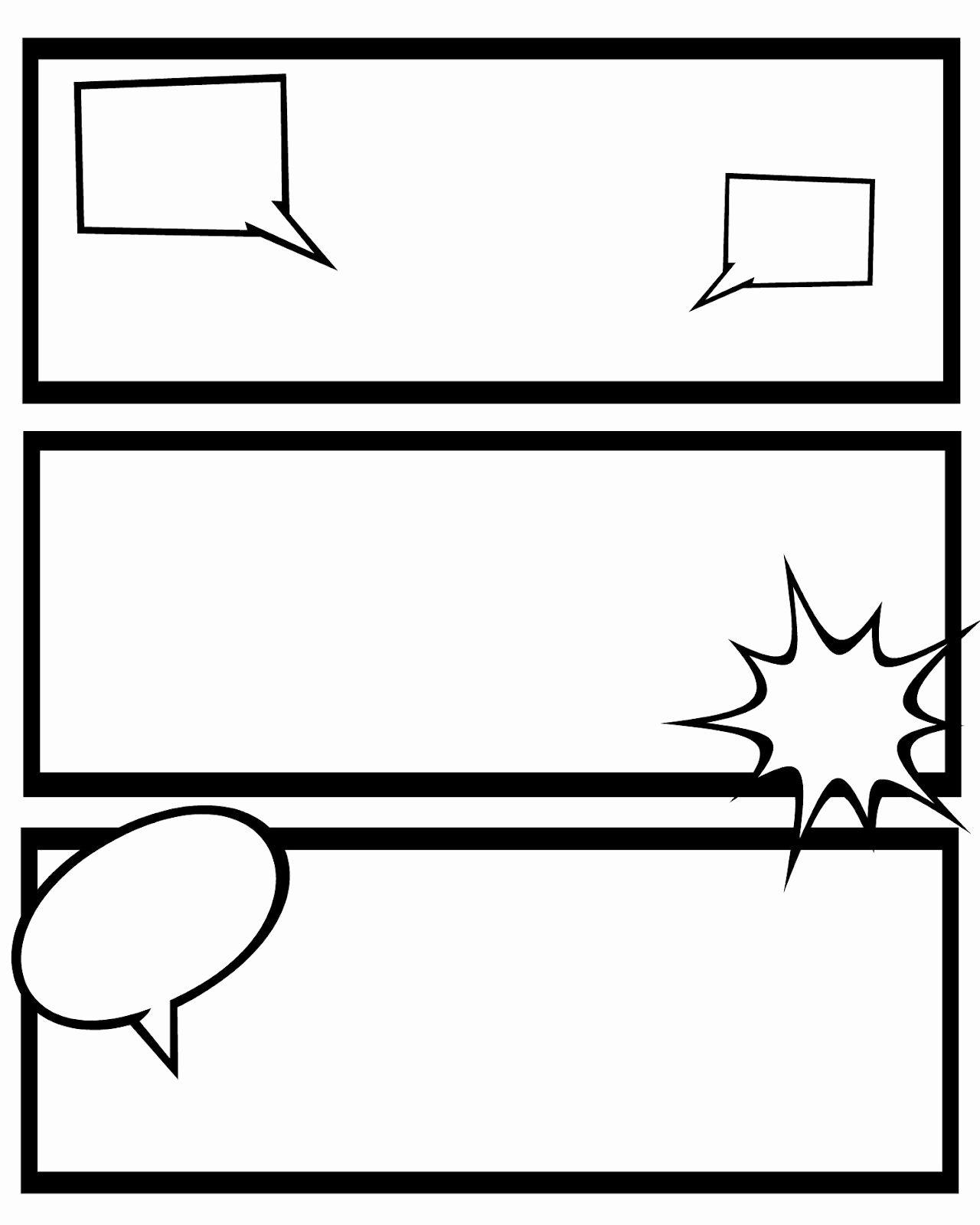 Comic Strip Template Word Fresh Printable Ic Strips for Narration Sweet Hot Mess