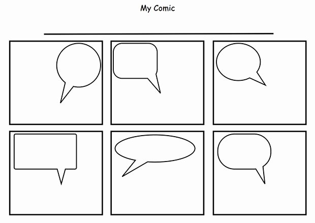 Comic Strip Template Word Luxury Word Work Practice Types Of Sentences and their End