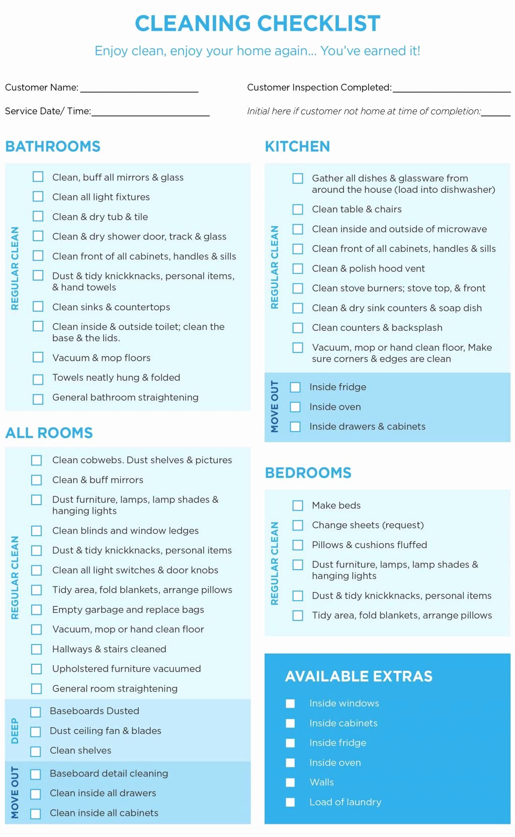 Commercial Cleaning Checklist Template Best Of 40 Helpful House Cleaning Checklists for You