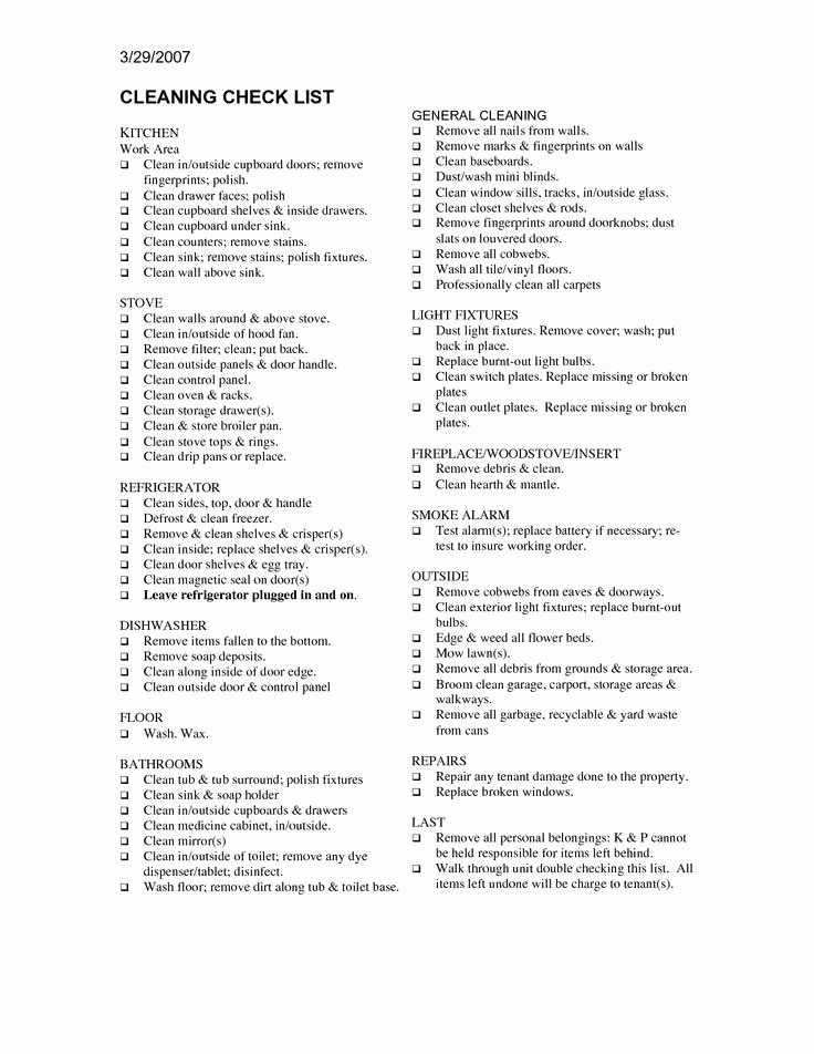 Commercial Cleaning Checklist Template Elegant Mercial Cleaning Templates