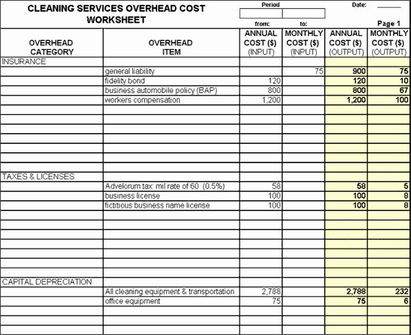 Commercial Cleaning Estimate Template Elegant Free Janitorial Bidding Spreadsheet