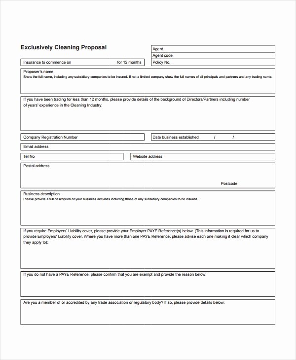 Commercial Cleaning Estimate Template Unique 14 Cleaning Proposal Templates Word Pdf