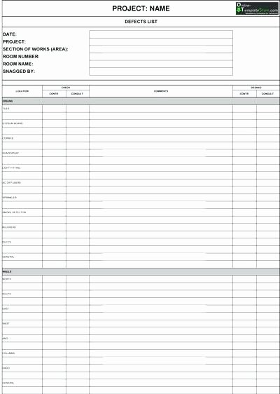 Commercial Construction Punch List Template Luxury Free Mercial Construction Punch List Template Sample