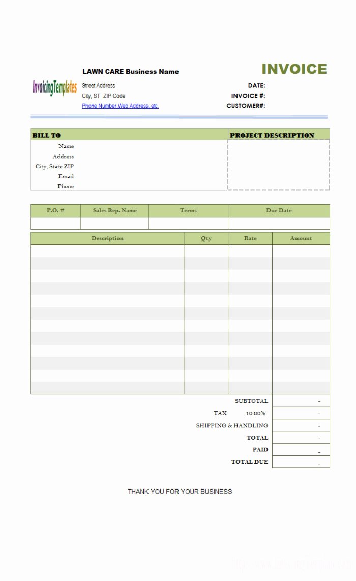 Commercial Lawn Care Bid Template Lovely Bid Proposal Template for Lawn Care Templates Resume