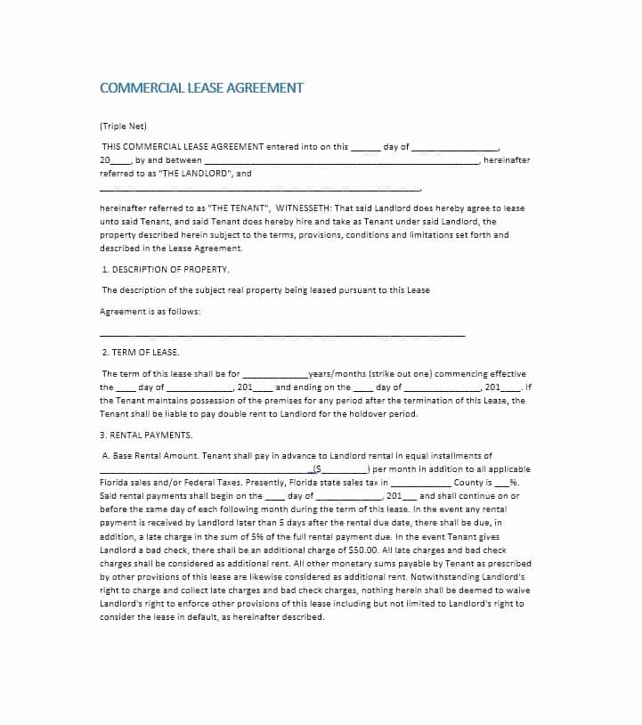 Commercial Lease Agreement Template Free Inspirational 26 Free Mercial Lease Agreement Templates Template Lab