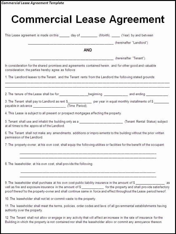 Commercial Lease Agreement Template Free Unique Real Estate forms Words and Make Your Own On Pinterest