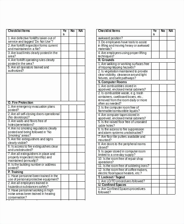 Commercial Property Inspection Checklist Template Elegant Property Inspection Checklist Template Templates Collections