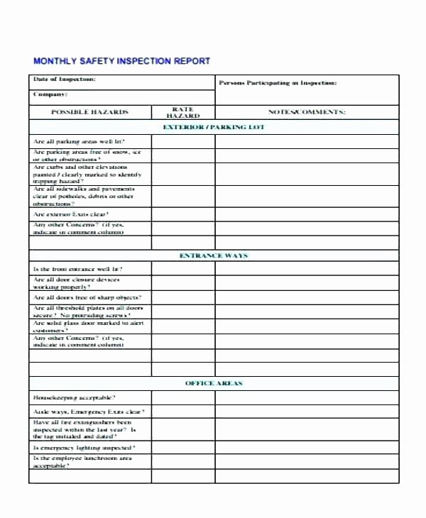 Commercial Property Inspection Checklist Template Lovely Property Maintenance Checklist Template Mercial