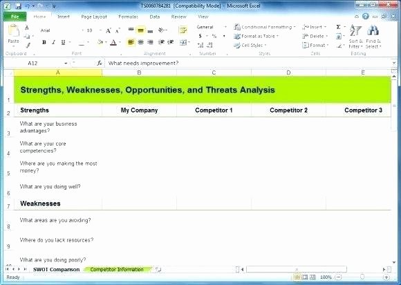 Competitive Analysis Template Excel Beautiful Petitive Analysis Template Excel X Petitor Price
