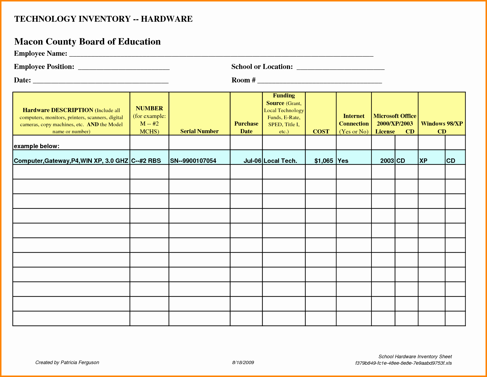 Computer Inventory Excel Template Beautiful Puter Inventory List Excel Spreadsheet