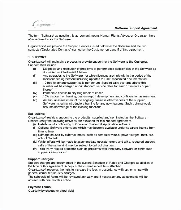 Computer Repair Agreement Template Beautiful Puter Maintenance Contract Template Free Download