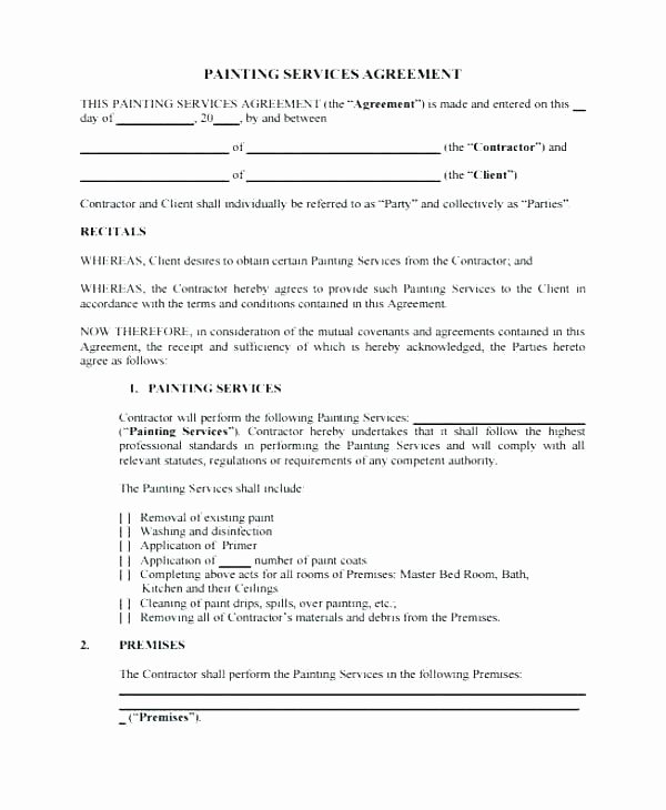 Computer Repair Agreement Template New Puter Service Contract Template