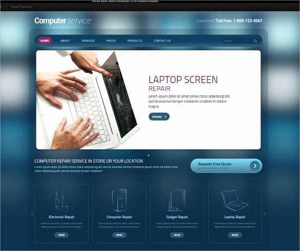 Computer Repair Website Template Lovely 28 Puter Repair Website themes & Templates