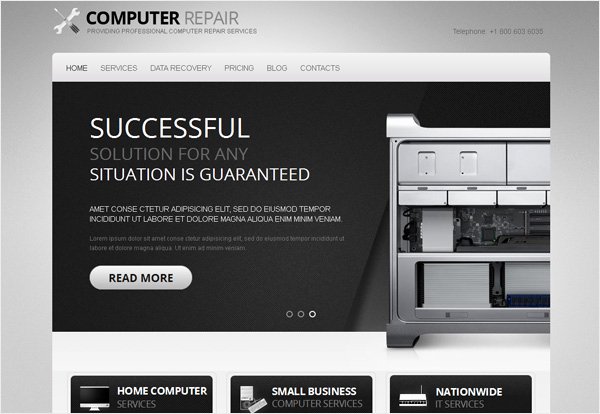 Computer Repair Website Template New Giveaway 3 Stunning Motocms HTML Templates for Free