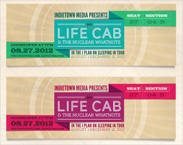 Concert Ticket Template Psd Awesome 115 Ticket Templates Word Excel Pdf Psd Eps