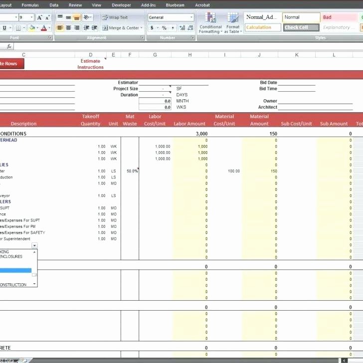 Construction Bid Template Free Excel Elegant Construction Bid form Template forms Excel – Danielmelofo
