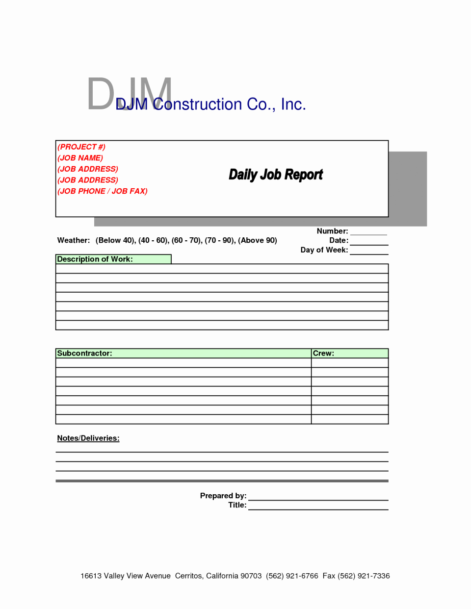 Construction Field Report Template New Construction Field Report Sample Observation Template
