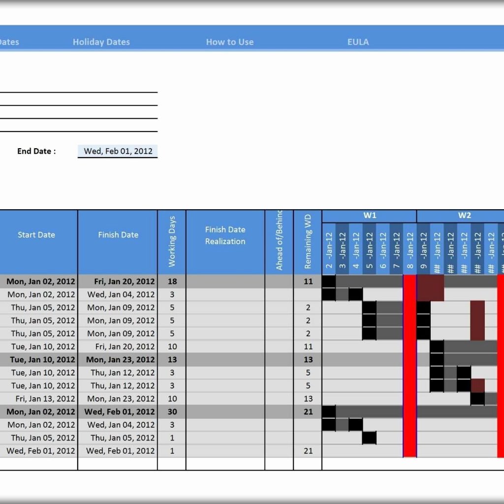 Construction Gantt Chart Excel Template Unique Construction Gantt Chart Excel Template and Gantt Chart