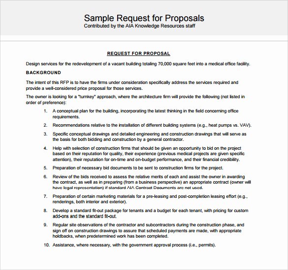 Construction Proposal Template Word Fresh 13 Sample Contractor Proposals