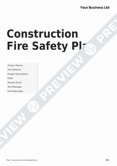 Construction Safety Plan Template Luxury Construction Fire Safety Plan Fire Template Haspod