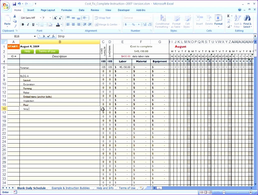 Construction Schedule Excel Template Free Fresh 10 Construction Project Schedule Template Excel Free