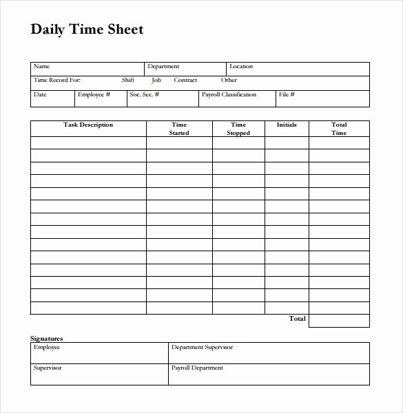 Construction Time Card Template Best Of 26 Blank Timesheet Templates – Free Sample Example