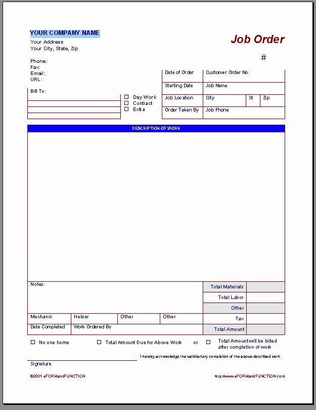 Construction Work order Template Lovely Construction Work Free Construction Work order Template