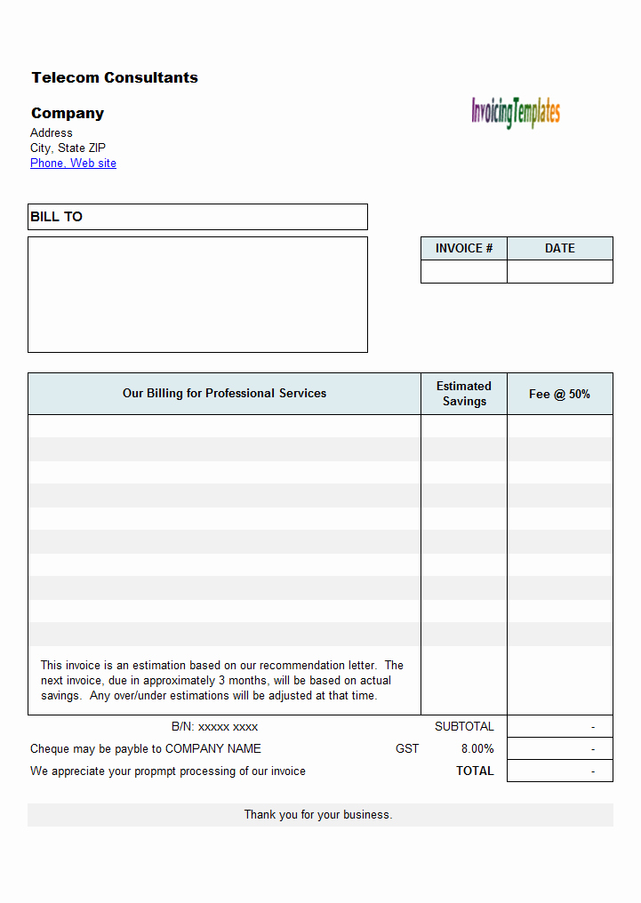 Consultant Invoice Template Excel Best Of Contractor Invoice Templates Free 20 Results Found