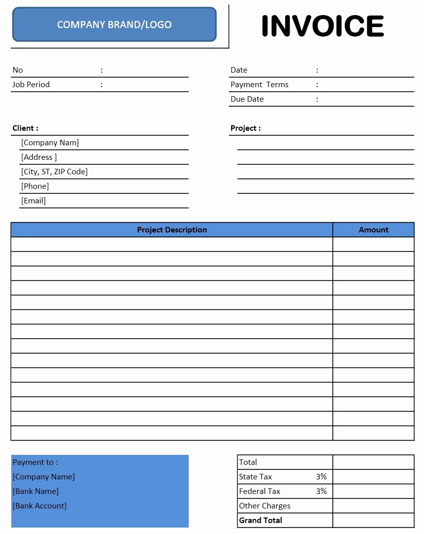 Consultant Invoice Template Excel Fresh Invoice Templates