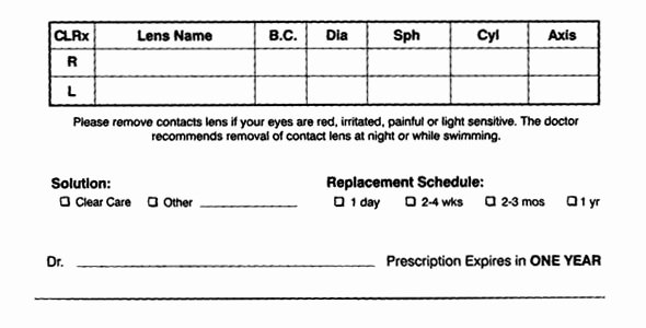 Contact Lens Prescription Template Best Of How to Read A Contact Lens Prescription