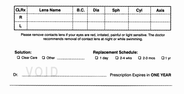 Contact Lens Prescription Template Inspirational How Do You Read This Eye Glasses and Contacts Prescriptions