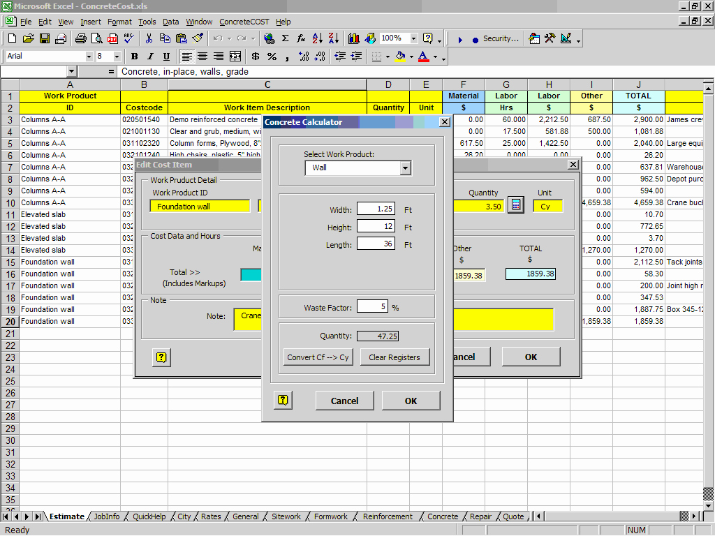 Contractor Estimate Template Excel Beautiful Free Construction Estimating Excel Spreadsheet Templates