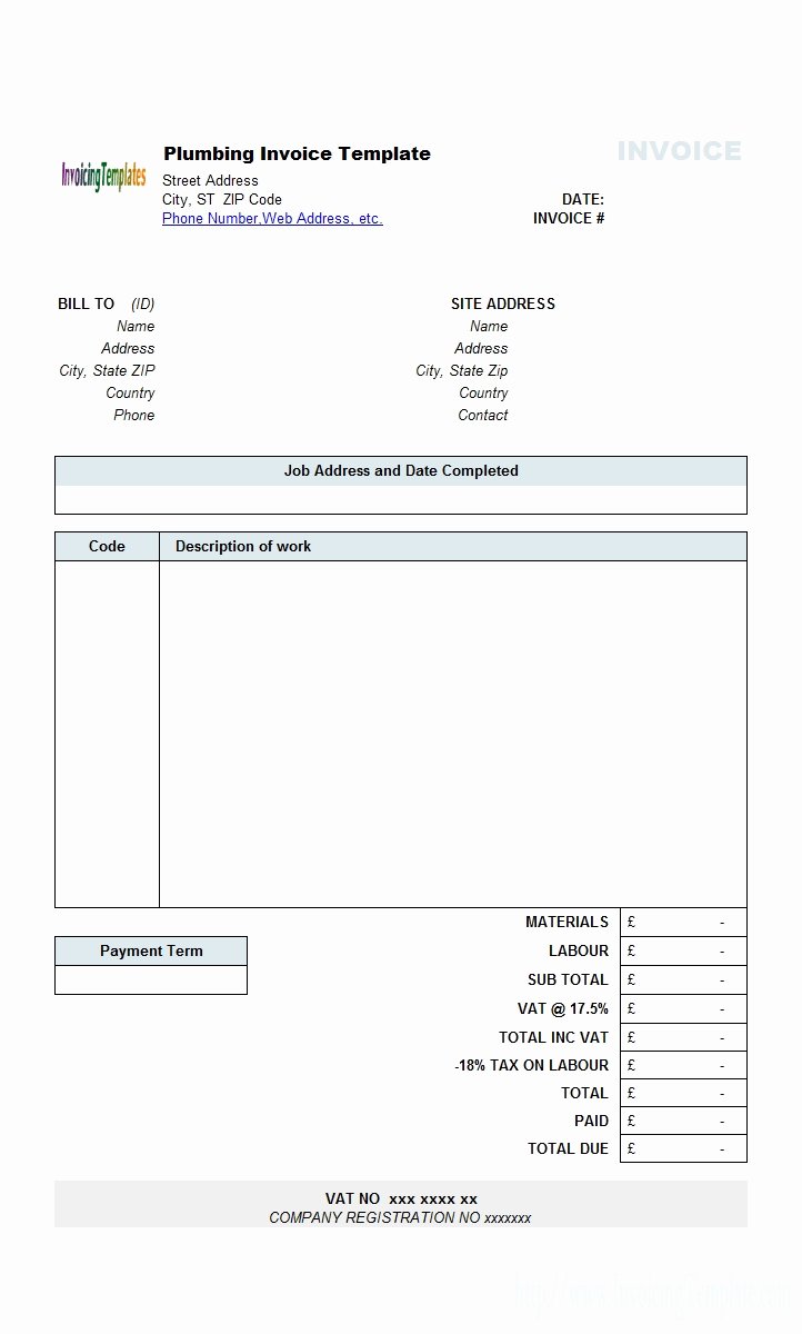 Contractor Invoice Template Excel Awesome Free Invoice Template Uk Excel Invoice Template Ideas