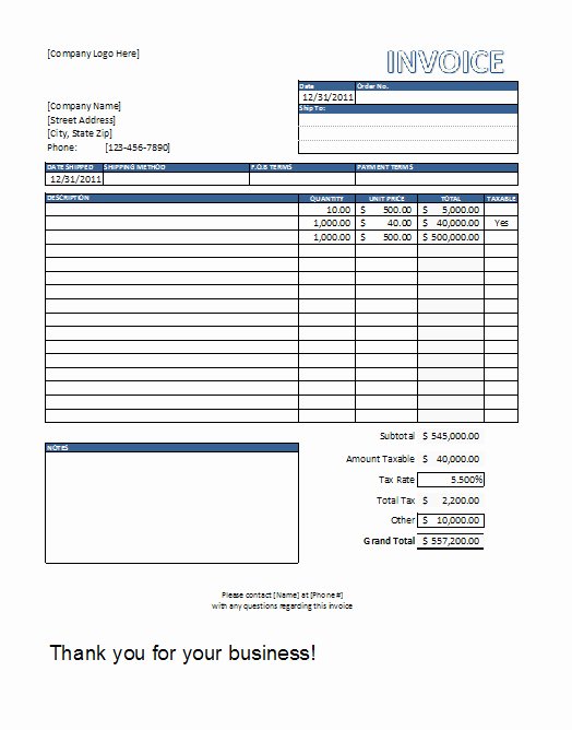 Contractor Invoice Template Excel New Construction Invoice Template Excel