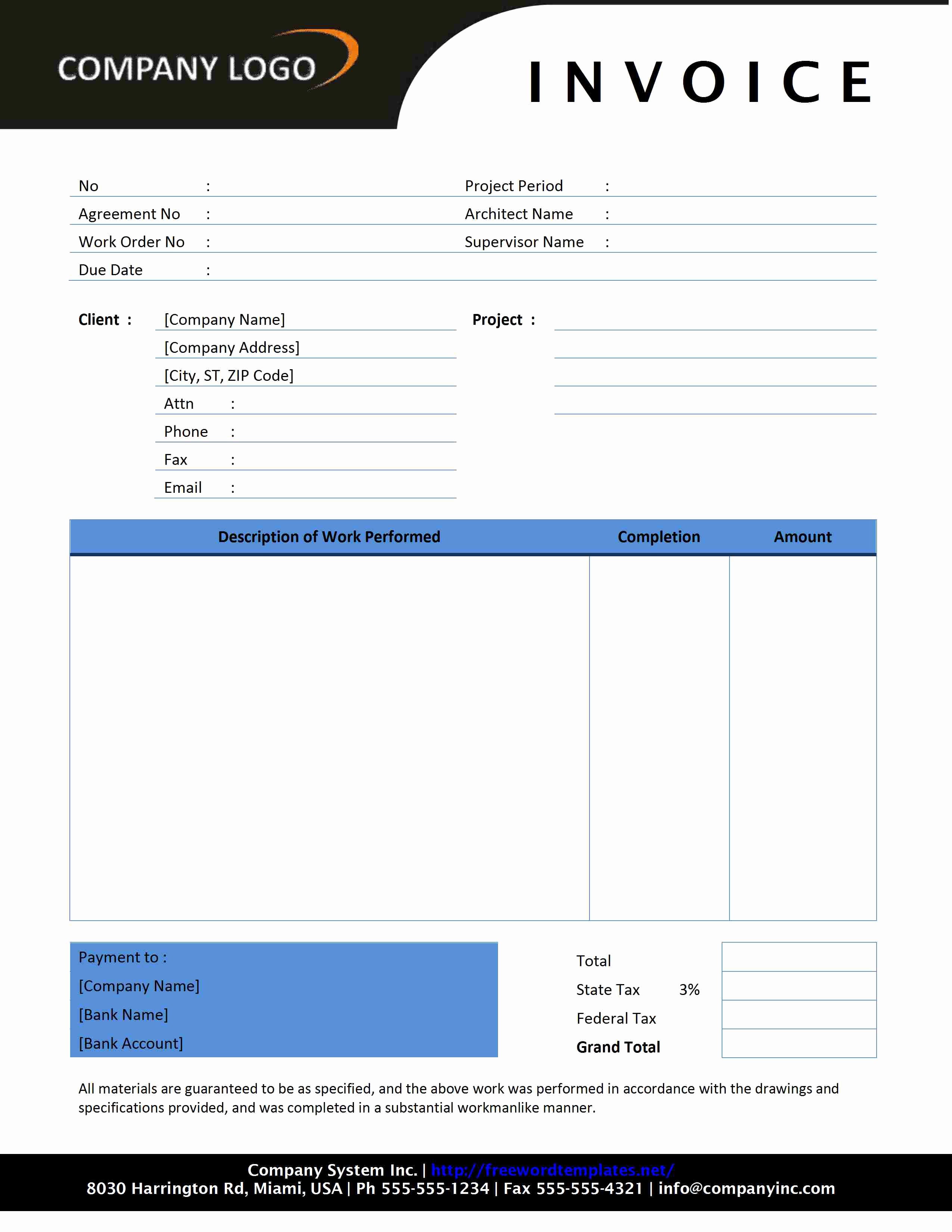Contractor Invoice Template Excel New Contractor Invoice Template Uk