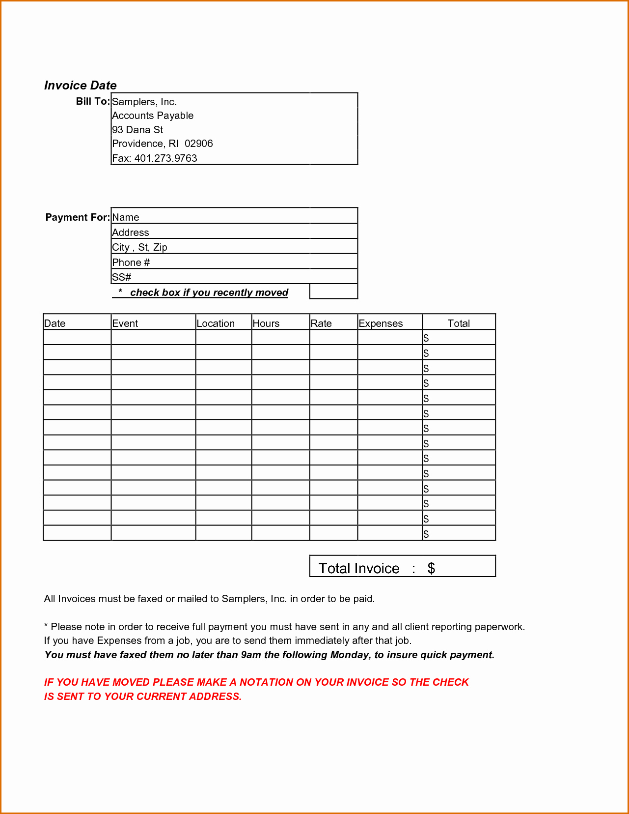Contractor Invoice Template Free Awesome 10 Independent Contractor Invoice Template
