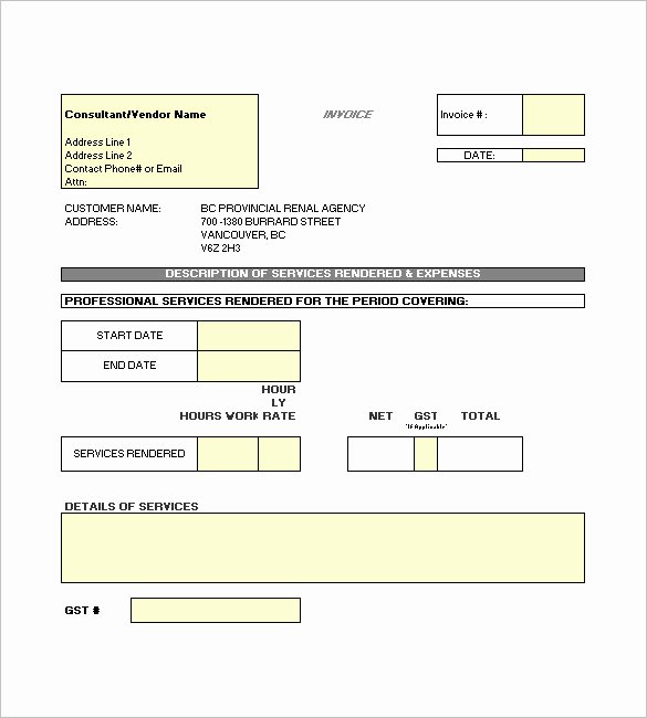 Contractor Invoice Template Free Fresh Construction Invoice Template 15 Free Word Excel Pdf