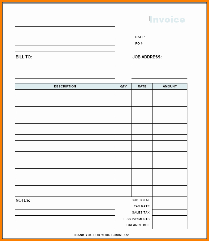 Contractor Invoice Template Word Awesome Contractor Invoice Template