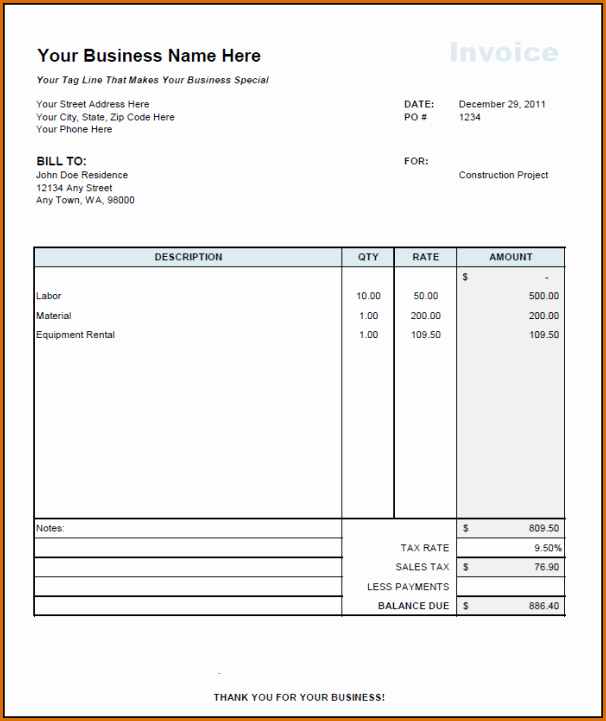 Contractor Invoice Template Word Beautiful 10 Independent Contractor Invoice Template
