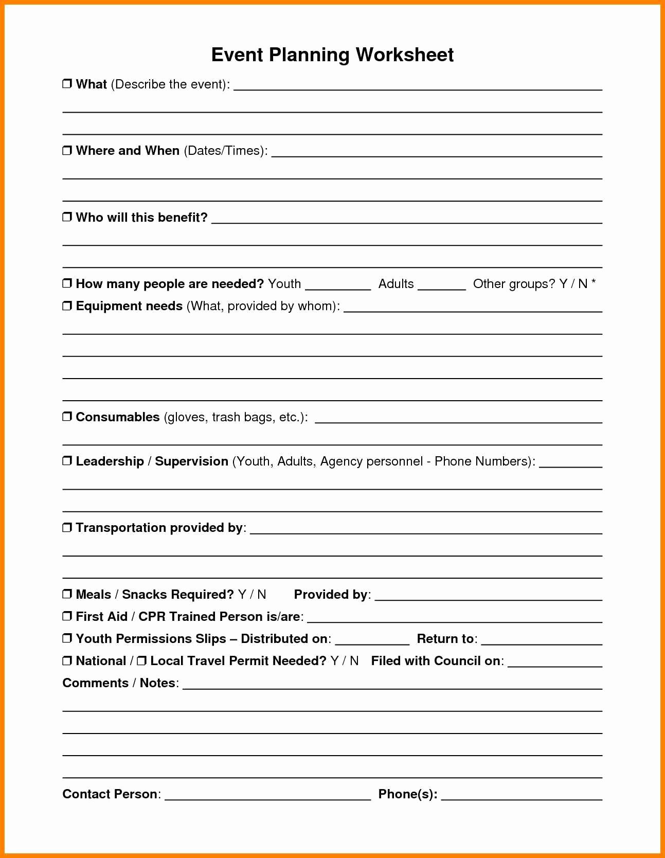 Corporate event Planning Template Fresh event Planning Spreadsheet Checklist Template Free