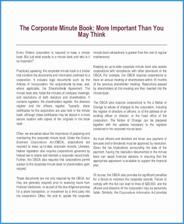 Corporate Minute Book Template Inspirational Inspirational Figure Free Corporate Minute Book