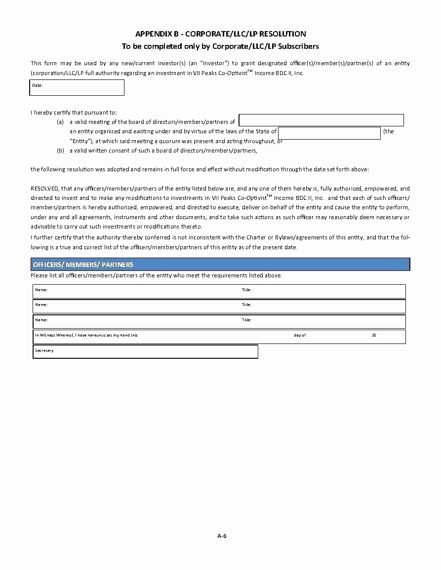 Corporate Resolution Authorized Signers Template Best Of Authorized Signer Template Filename