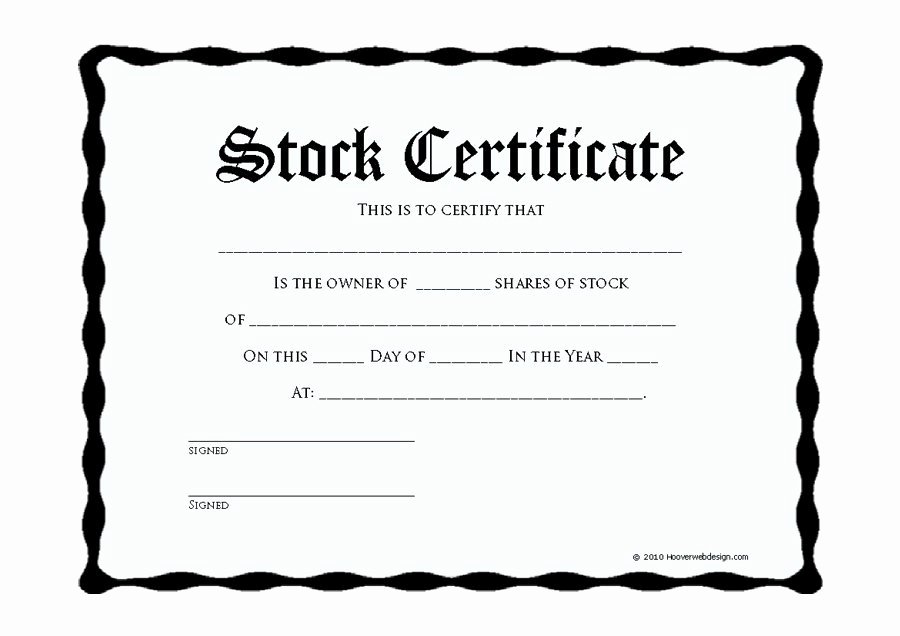 Corporate Stock Certificate Template Best Of 40 Free Stock Certificate Templates Word Pdf