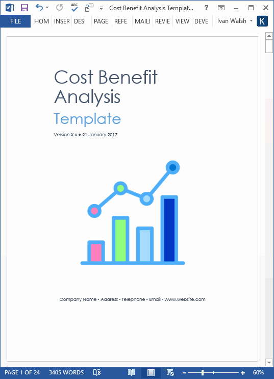 Cost Saving Analysis Template Elegant Cost Benefit Analysis Template