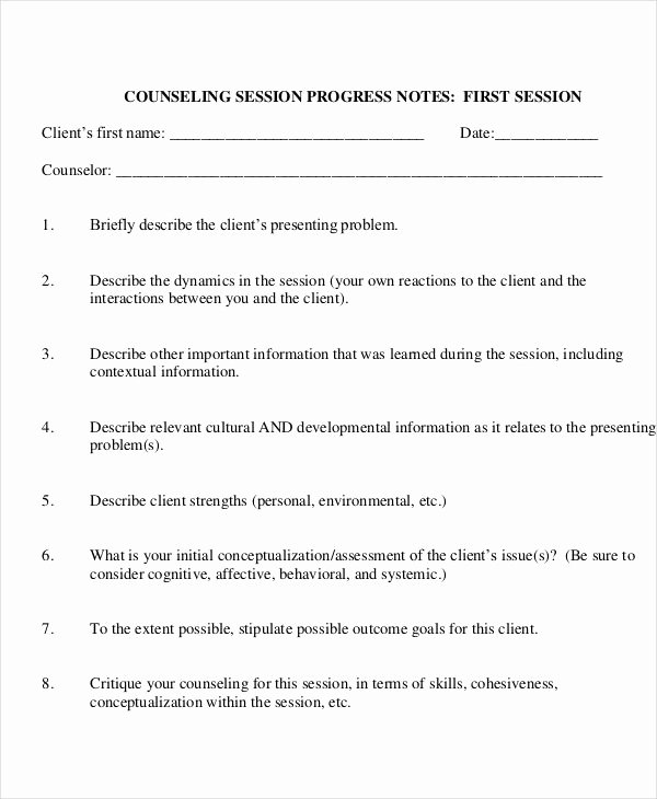 Counseling Case Note Template Lovely 19 Progress Note Examples &amp; Samples Pdf Doc