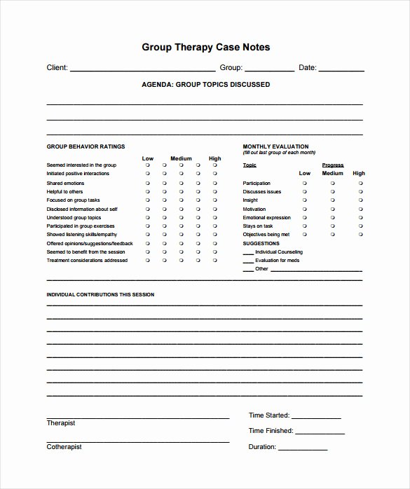 Counseling Case Note Template Luxury Case Notes Template – 7 Free Word Pdf Documents Download