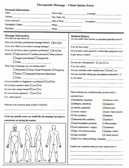 Counseling Intake form Template Best Of 25 Best Massage Flyer Images On Pinterest