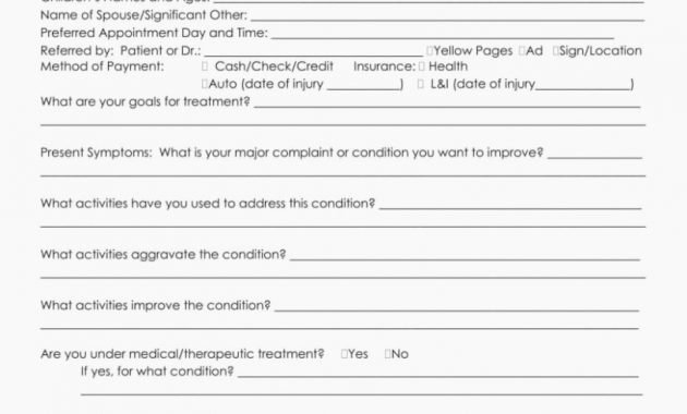Counseling Intake form Template Elegant 94 Counseling Intake assessment form Intake assessment